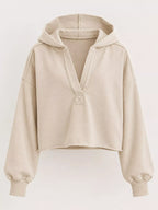 Dropped Shoulder Cropped Hoodie (30)