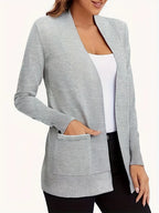 Open Front Long Sleeve Sweater Cardigan (23)