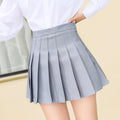 Pleated Skirt Short variant CJNSXZQZ01492-Grey-XL|CJNSXZQZ01492-Grey-S|CJNSXZQZ01492-Grey-L|CJNSXZQZ01492-Grey-XXL|CJNSXZQZ01492-Grey-XS|CJNSXZQZ01492-Grey-M