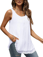 Lace Trim Wide Strap Tank Top (12)