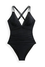 Double Spaghetti Strap One-piece Swimwear (12)