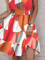 Paisley Print Halter Neck Mini Dress (23)
