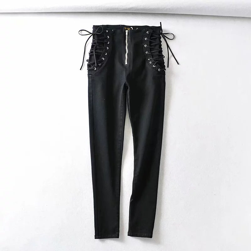 High Waist Jeans variant CJNSXZNZ01547-Black-L|CJNSXZNZ01547-Black-S|CJNSXZNZ01547-Black-XL|CJNSXZNZ01547-Black-M|CJNSXZNZ01547-Black-XS
