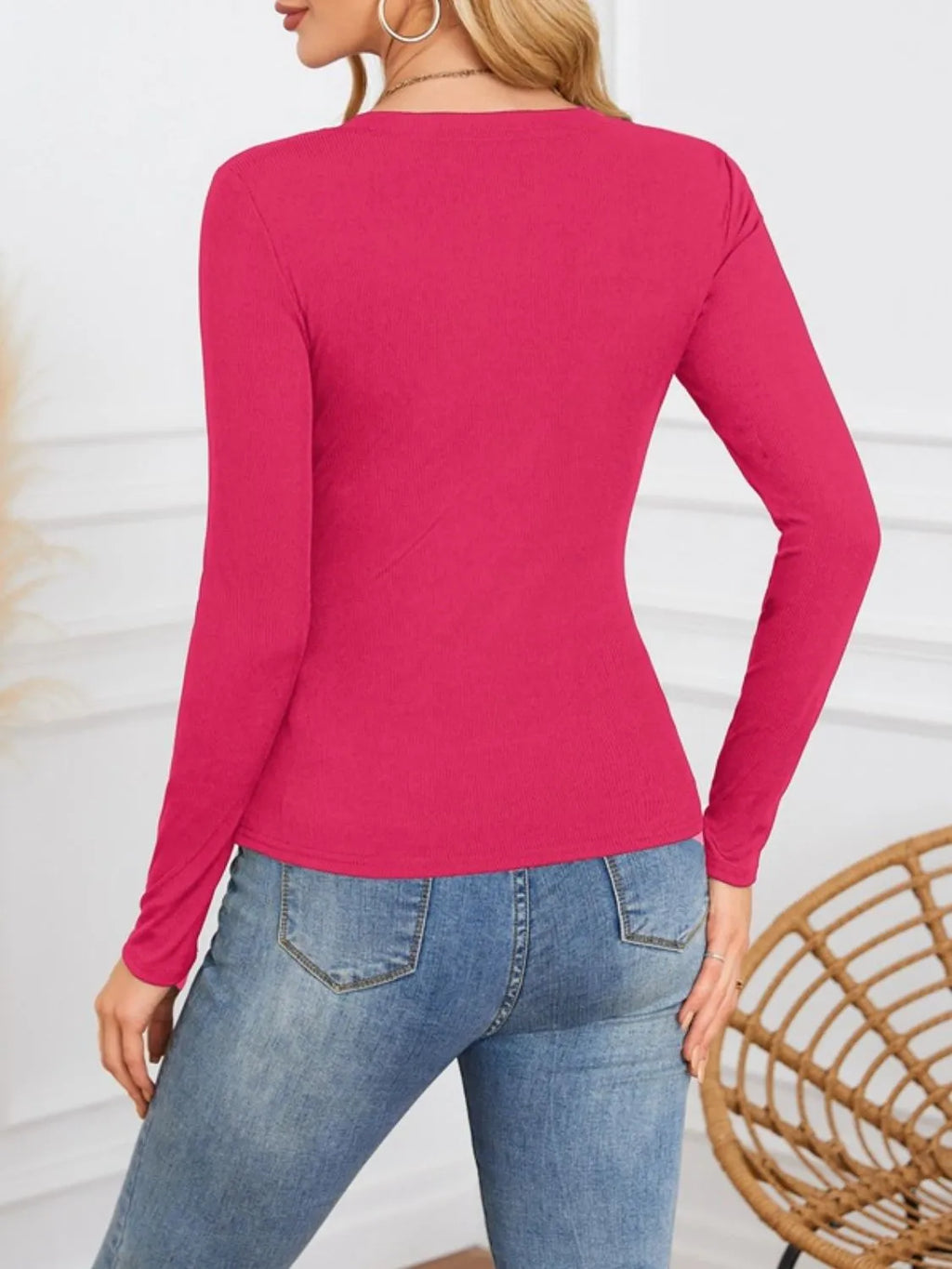 Notched Long Sleeve T-shirt (12)