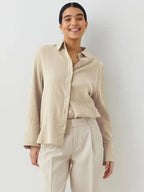 Textured Collared Neck Long Sleeve Shirt (31)