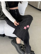 Black Retro Wide Leg Jeans photo 1