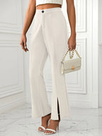 Slit Flare Pants Pockets (8)