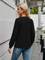 V-neck Long Sleeve T-shirt (14)