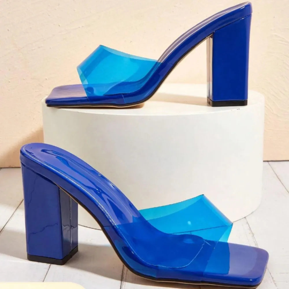 Square Toe Block Heels Sandals (4)