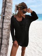 Openwork Long Sleeve Knit Cover Up (7)