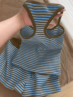 Striped Tank Top Shorts Set (13)