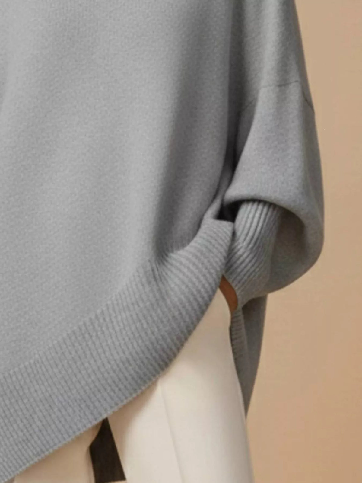 Oversized Batwing Sleeve Sweater (7)