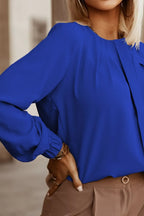 Button Up Round Neck Long Sleeve Shirt (27)
