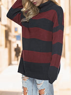Striped Turtleneck Long Sleeve Sweater (3)