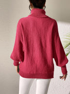 Lip Turtleneck Long Sleeve Sweater (21)