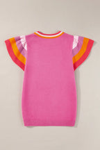 Block Round Neck Knit Top (5)