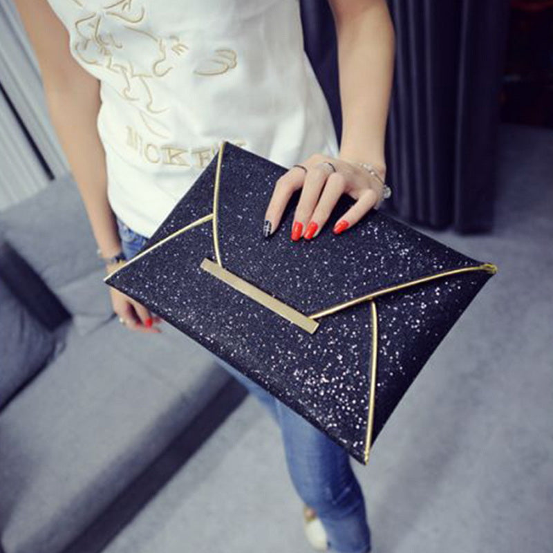 Sequin Glitter Clutch photo 3