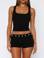 Wide Strap Tank Shorts Set (2)
