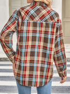 Plaid Button Up Long Sleeve Shirt (2)