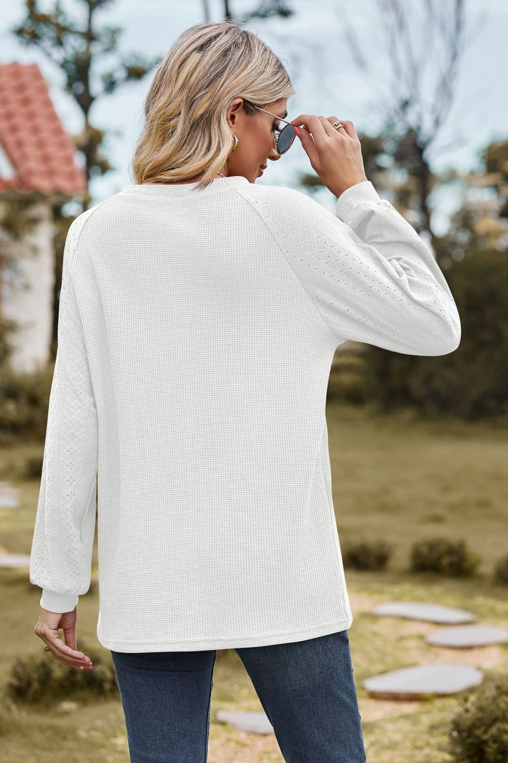 Round Neck Raglan Sleeve Sweatshirt (15)