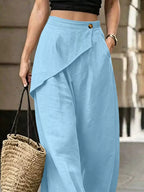 Asymmetrical Wrap Wide-leg Pants (10)