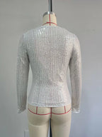 Sequin Long Sleeve Crop T-shirt (16)