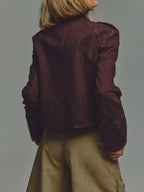 Decorative Button Cropped Jacket (6)