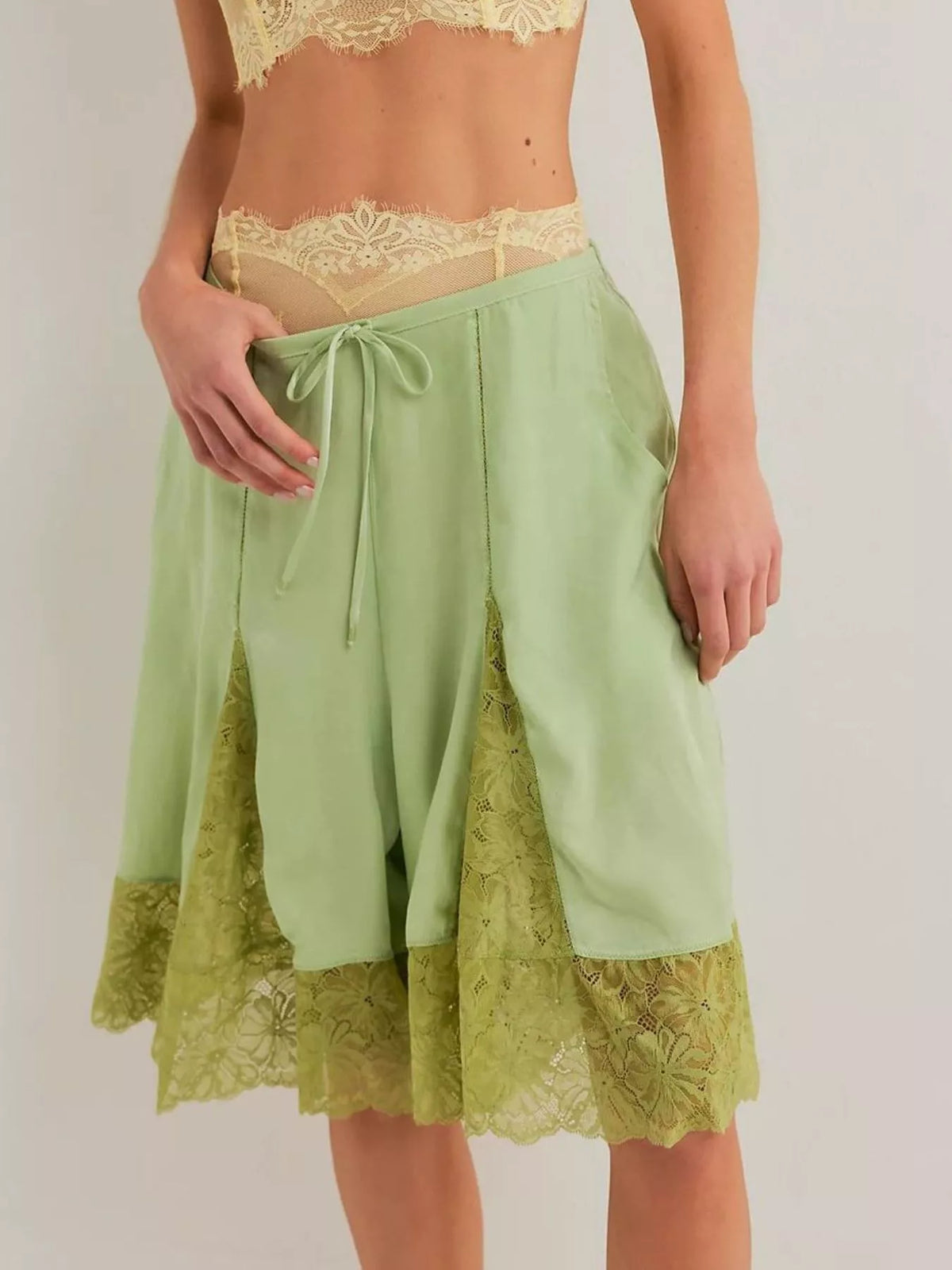 Lace Trimmed Shorts (6)