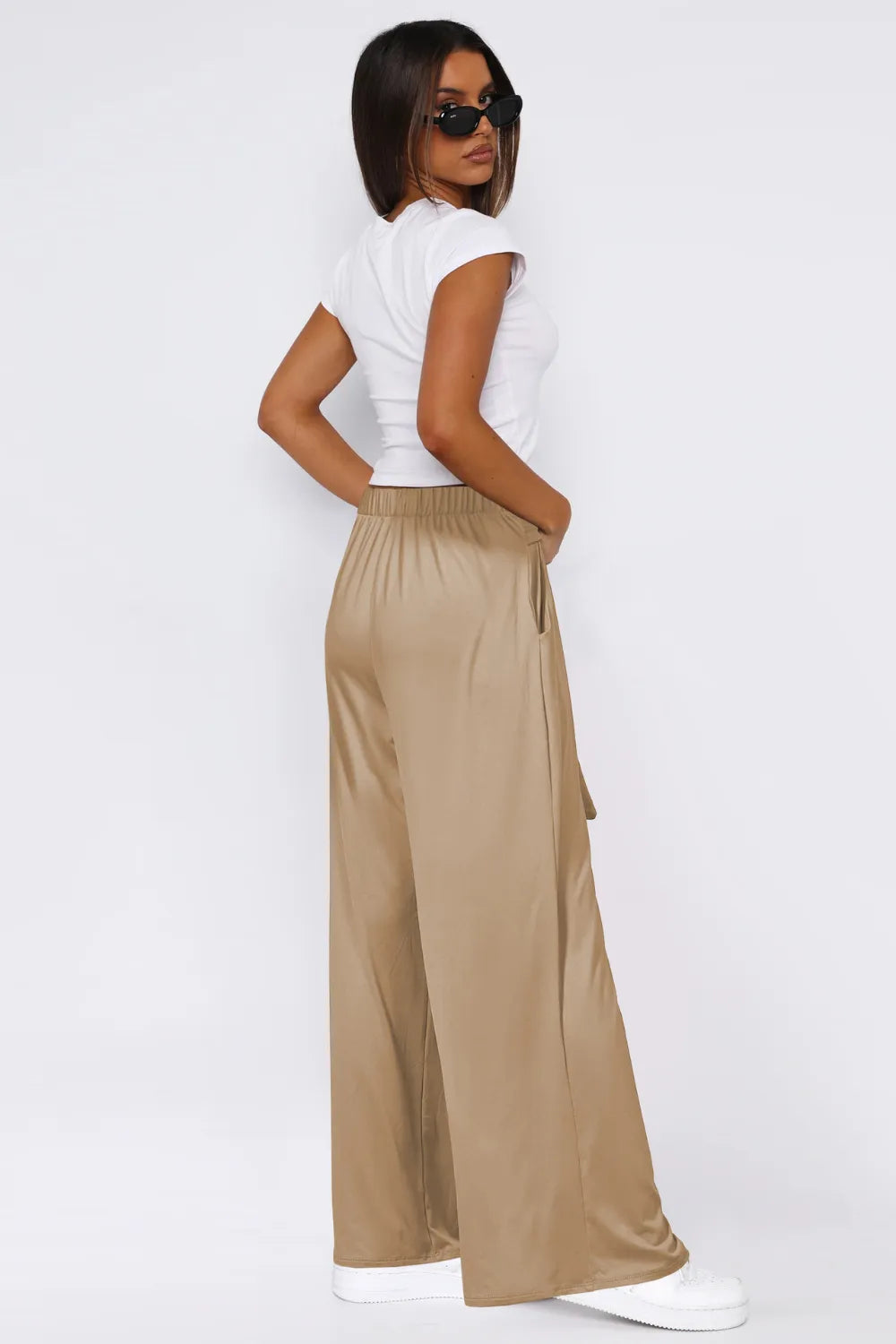 Tied Pocketed Wide Leg Pants (6)