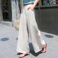 Cotton Wide-leg Pants variant CJNSXZKT00682-Apricot-M|CJNSXZKT00682-Apricot-2XL|CJNSXZKT00682-Apricot-L|CJNSXZKT00682-Apricot-S|CJNSXZKT00682-Apricot-XL