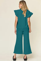 Ruffle Drawstring Wide Leg Set (24)