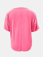 Full Size Scoop Neck Short Sleeve T-shirt (18)