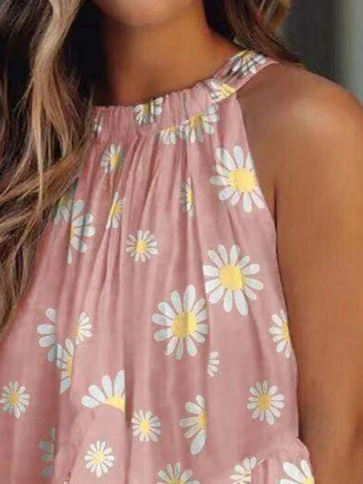 Ruffled Printed Halter Neck Cami Top (22)