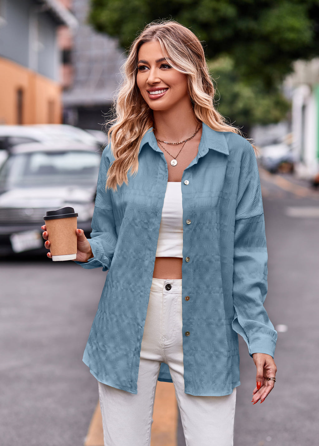 Dropped Shoulder Longline Shirt (13)