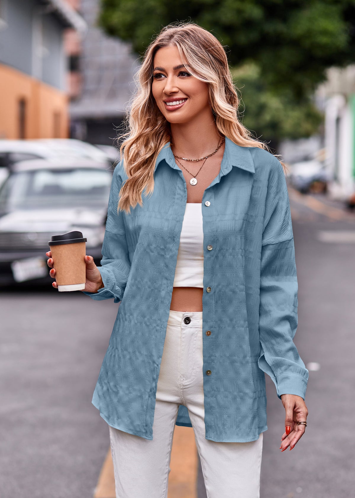 Dropped Shoulder Longline Shirt (13)