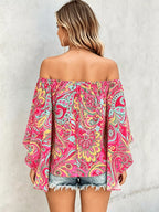 Printed Off Shoulder Blouse (6)