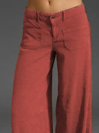 Full Size Wide Leg Pants Pockets Plus (12)