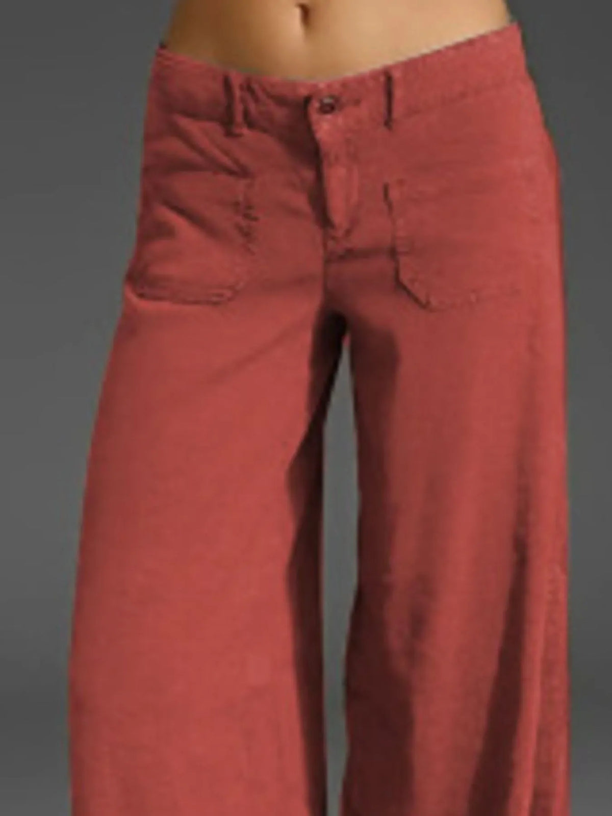 Full Size Wide Leg Pants Pockets Plus (12)