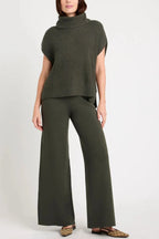 Slit Turtleneck Cap Sleeve Sweater (9)