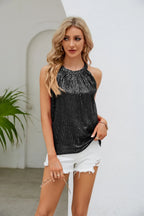 Sequin Grecian Neck Tank (10)