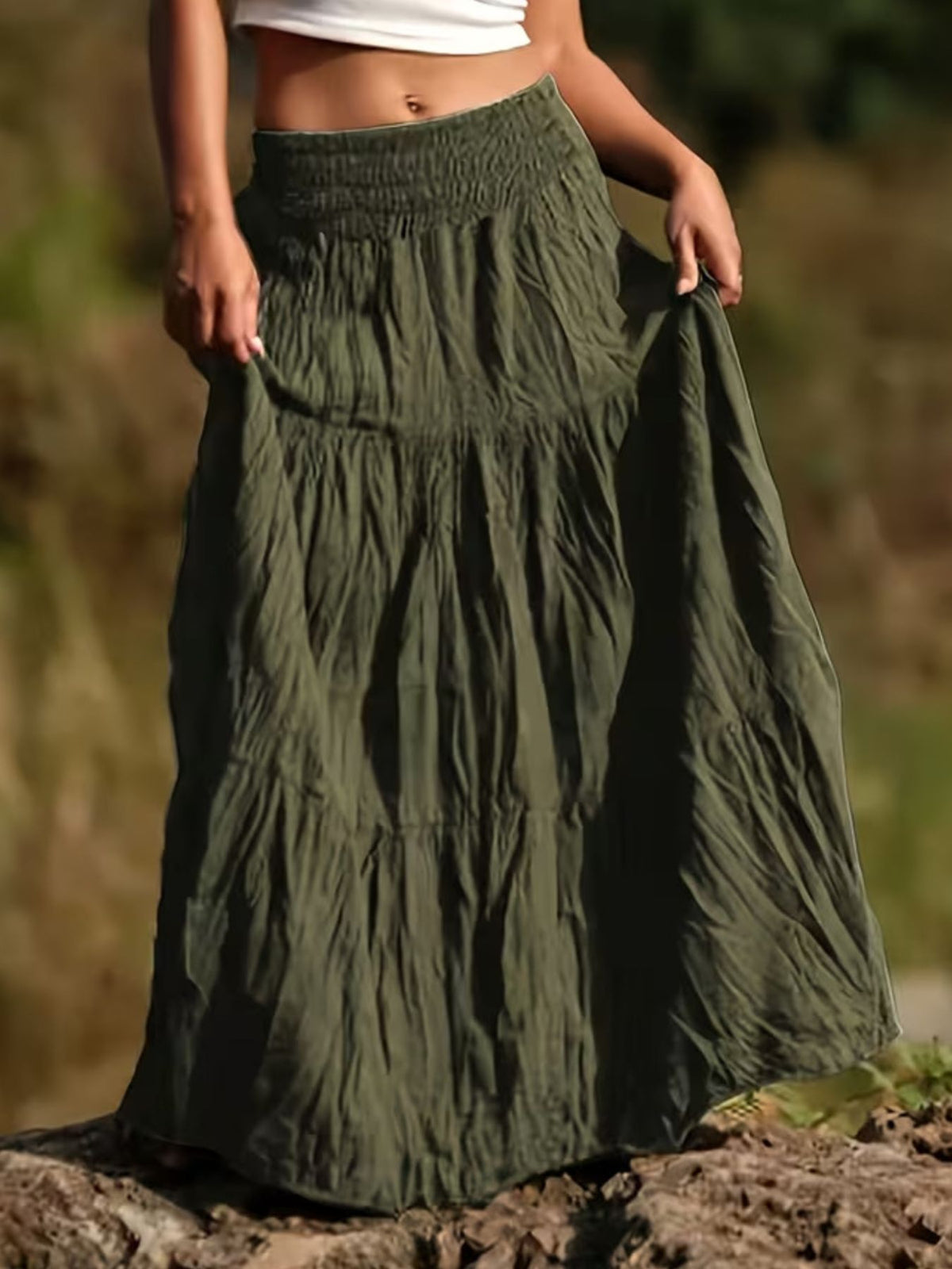 Tiered Maxi Skirt (10)