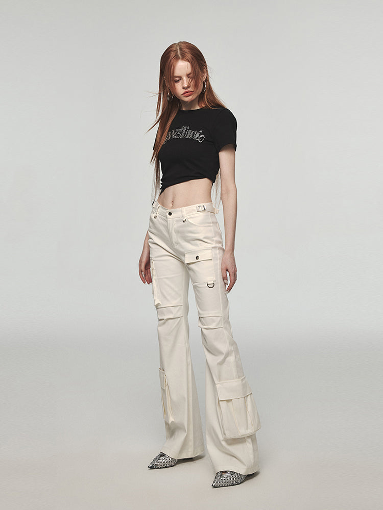 Cargo Pants Retro Wide Leg Straight Leg photo 3