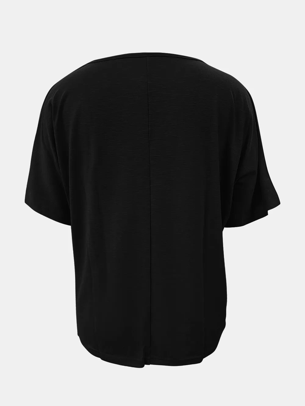 Full Size Scoop Neck Short Sleeve T-shirt (5)