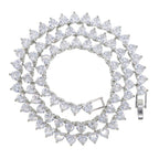 Hip Hop Heart-shaped Zircon Tennis Chain Rap Ornament photo 6
