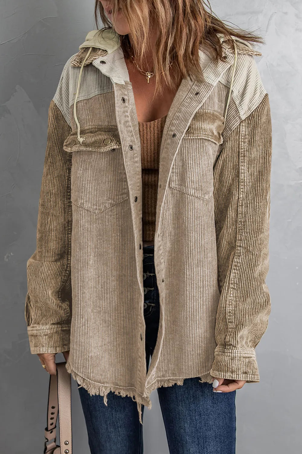 Snap Front Hooded Corduroy Shacket (18)
