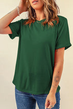 Round Neck Short Sleeve T-shirt (7)