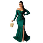 Nightclub V-neck Dress variant CJNSSYLY03410-Green-XXL|CJNSSYLY03410-Green-M|CJNSSYLY03410-Green-3XL|CJNSSYLY03410-Green-S|CJNSSYLY03410-Green-XL|CJNSSYLY03410-Green-L