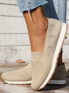 Mesh Round Toe Flat Slip-ons (6)