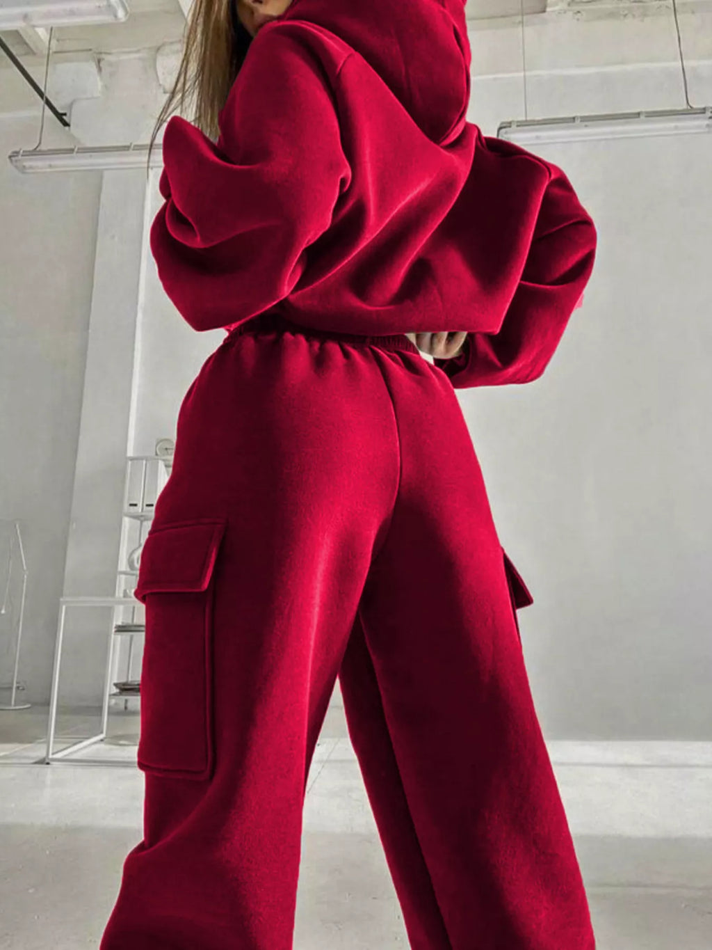 Kangaroo Pocket Hoodie Joggers Set (15)