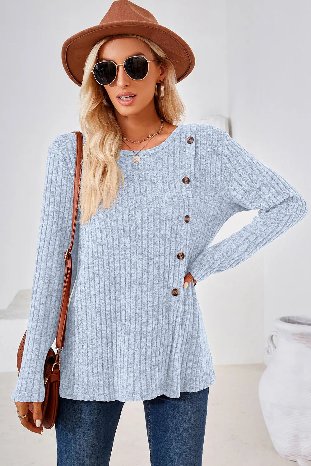 Round Neck Long Sleeve T-shirt (13)